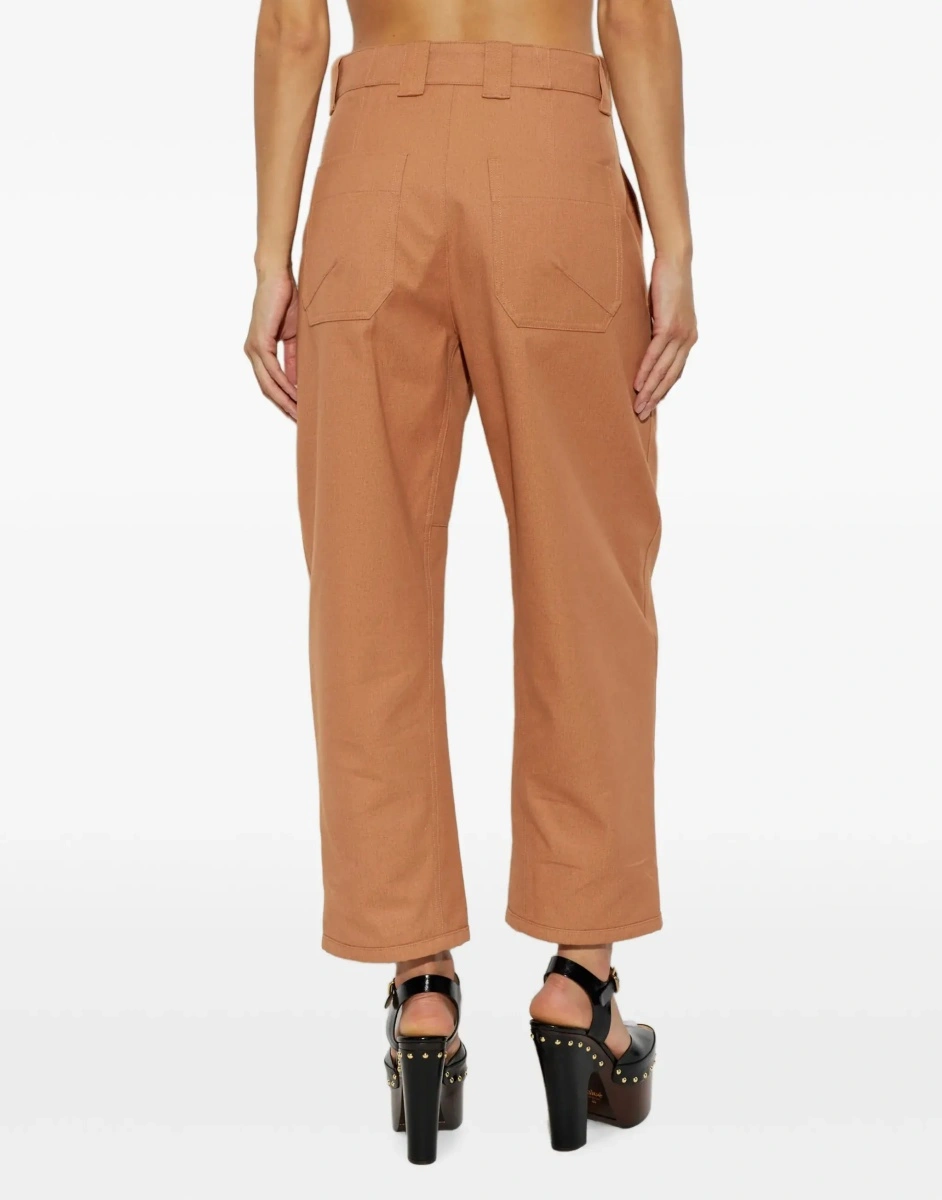 Pantaloni Cotton canvas barrel-leg Pants - Img 6