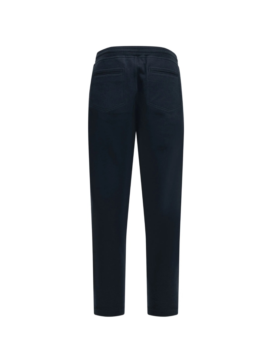 Pantaloni de trening Brunello Cucinelli albastri din casmir si bumbac - Img 2