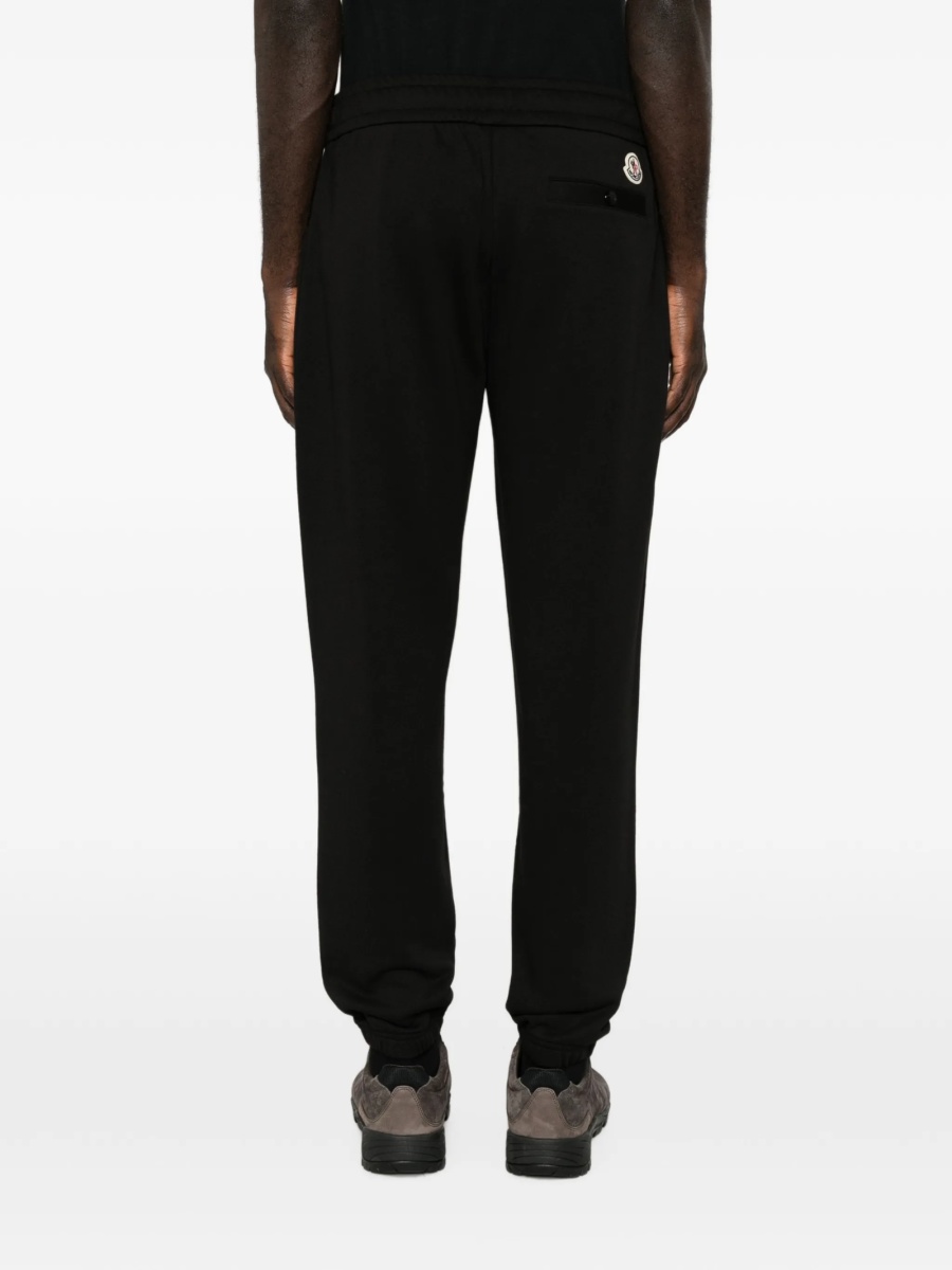 Pantaloni de trening Moncler negri din elastan si bumbac - Img 4