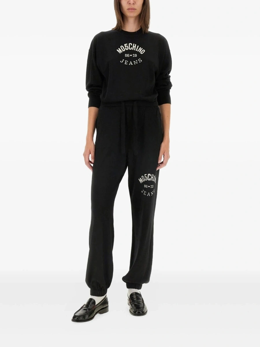 Pantaloni de trening MOSCHINO JEANS negri - Img 2