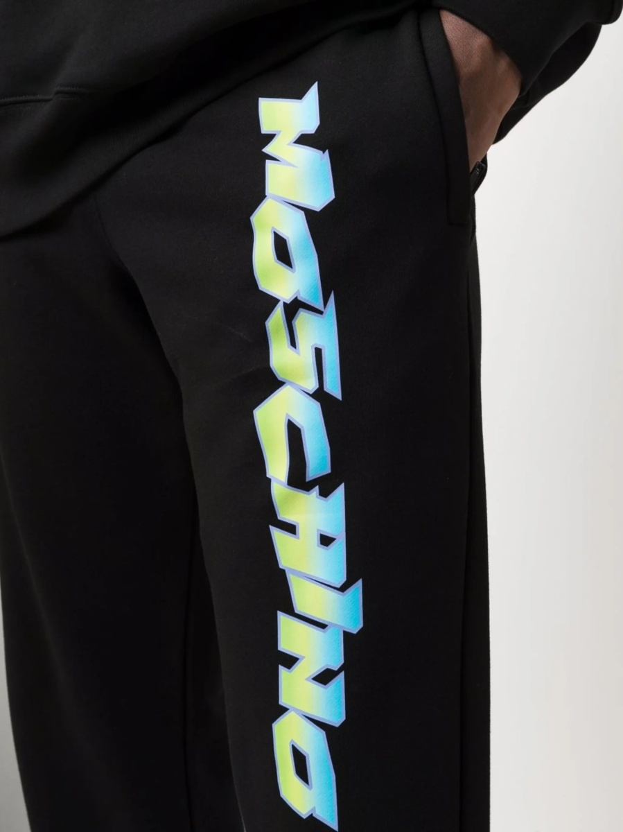 Pantaloni de trening Moschino negri - Img 5