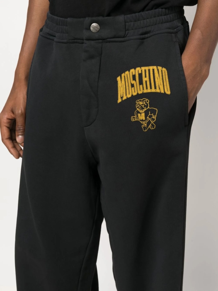 Pantaloni de trening Moschino negri - Img 5