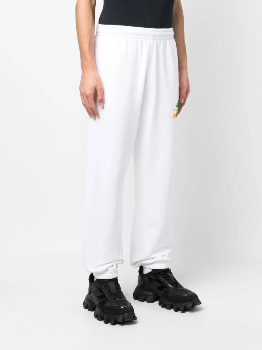 Pantaloni de trening Off-White albi - Img 4