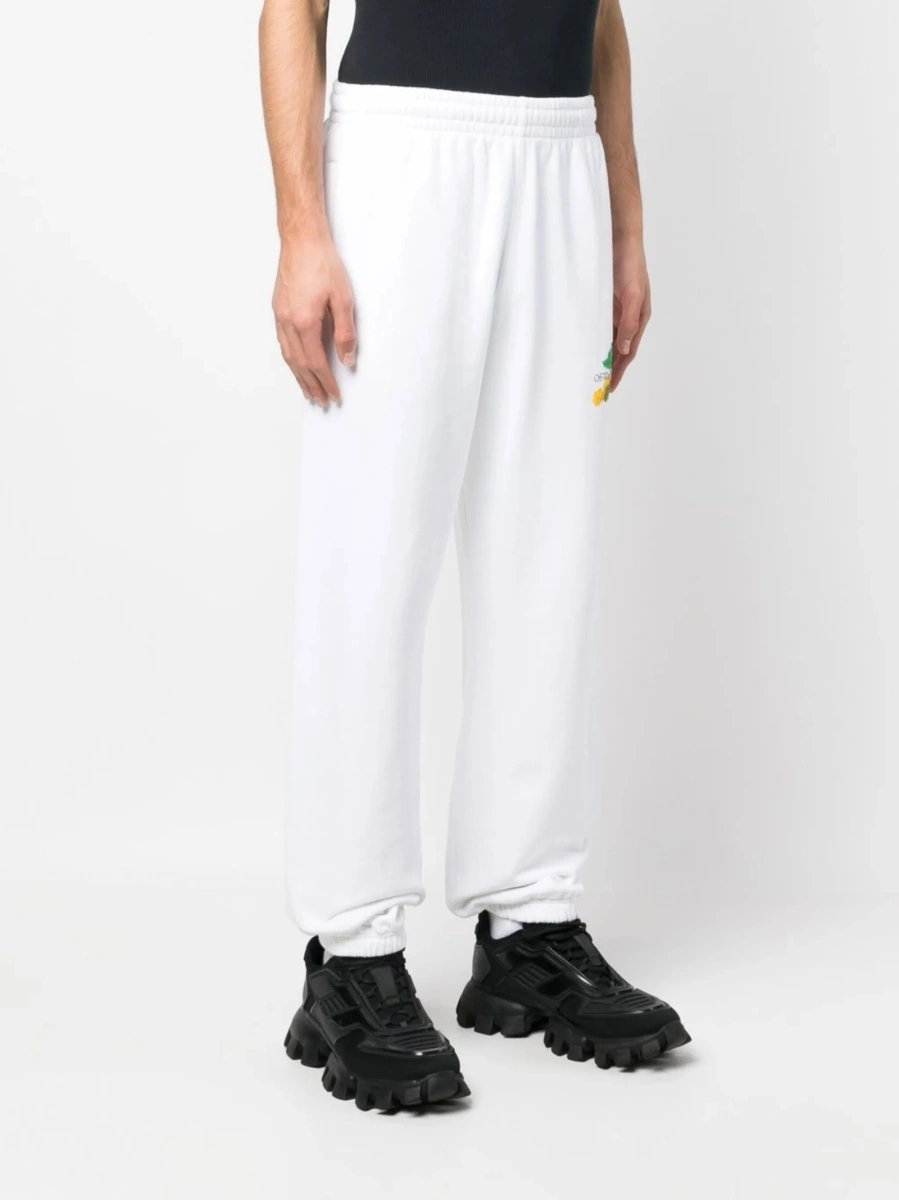 Pantaloni de trening Off-White albi - Img 4