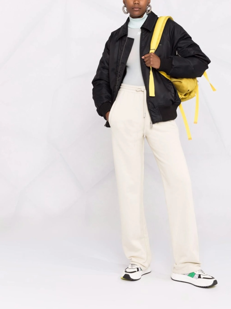 Pantaloni de trening Off-White neutri din bumbac - Img 2