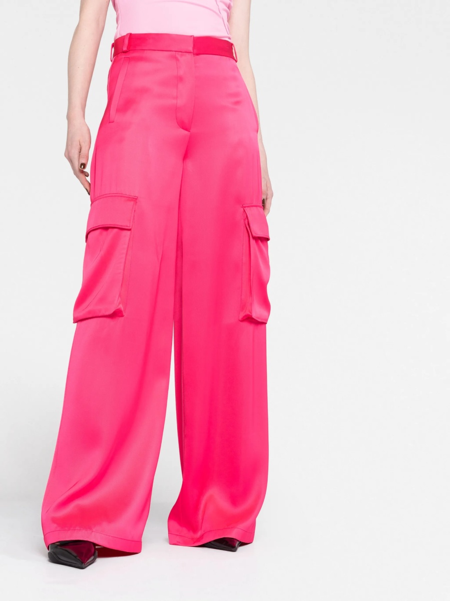 Pantaloni de trening Versace roz din vascoza - Img 5