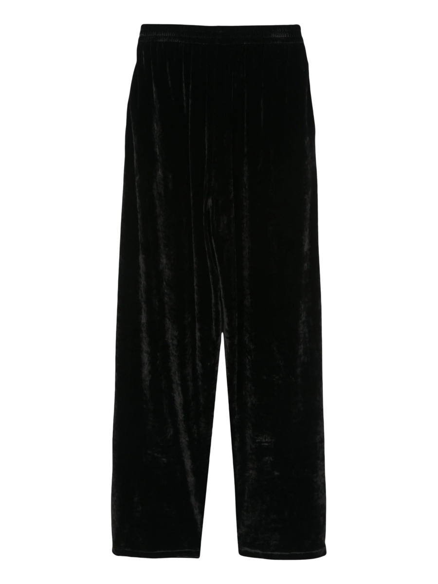 Pantaloni drepti Balenciaga negri din elastan si vascoza - Img 2