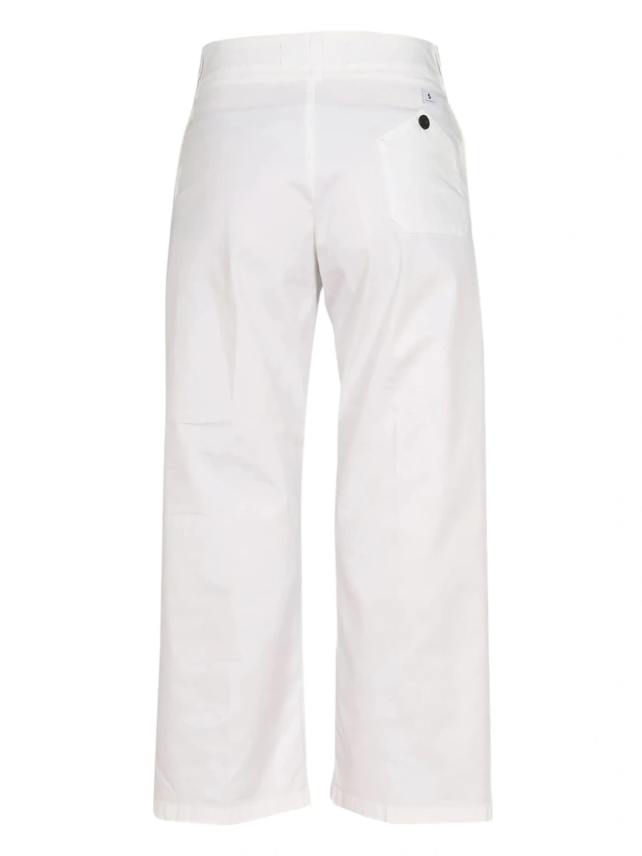 Pantaloni drepti Department Five albi - Img 3