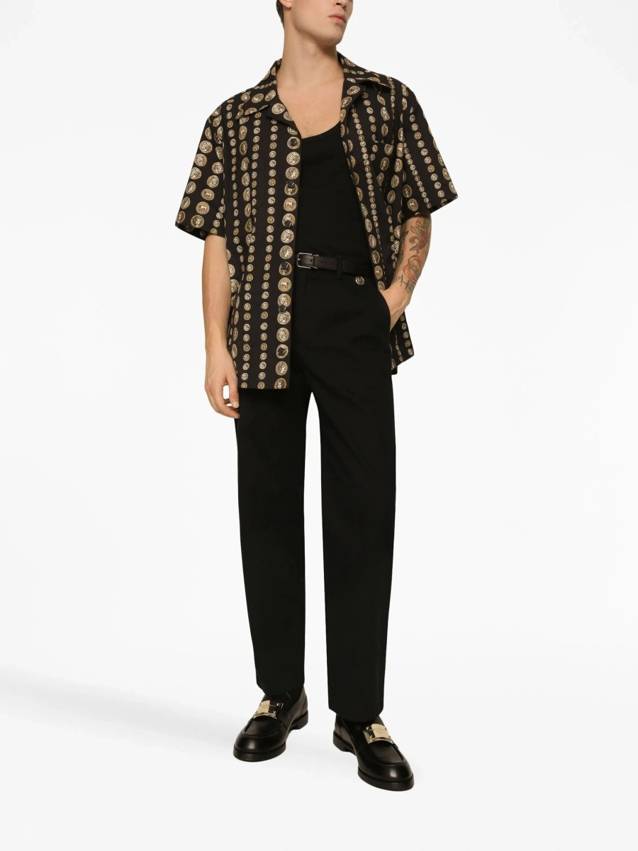 Pantaloni drepti Dolce &amp; Gabbana negri - Img 2