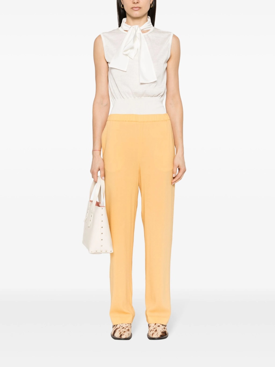 Pantaloni drepti Fabiana Filippi galbeni - Img 2