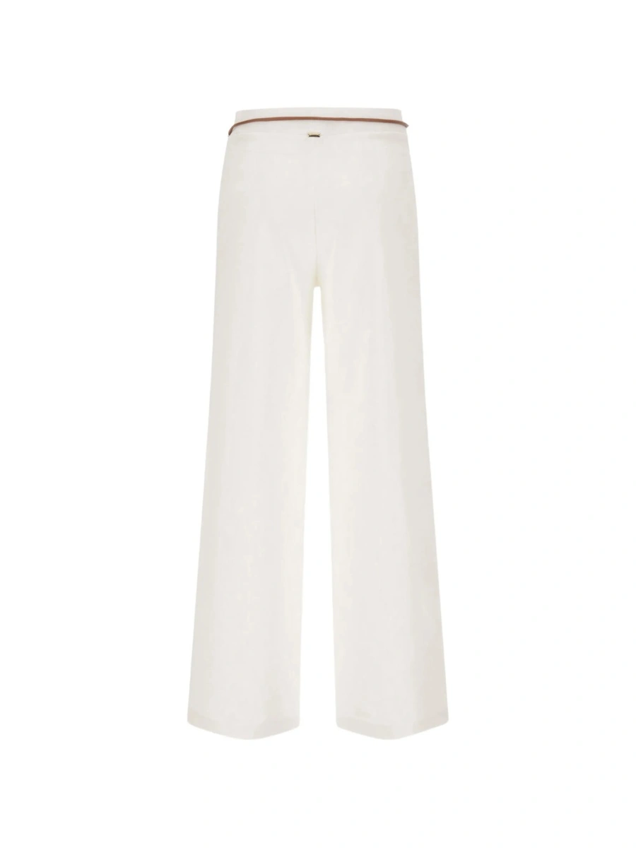 Pantaloni drepti Herno albi - Img 2