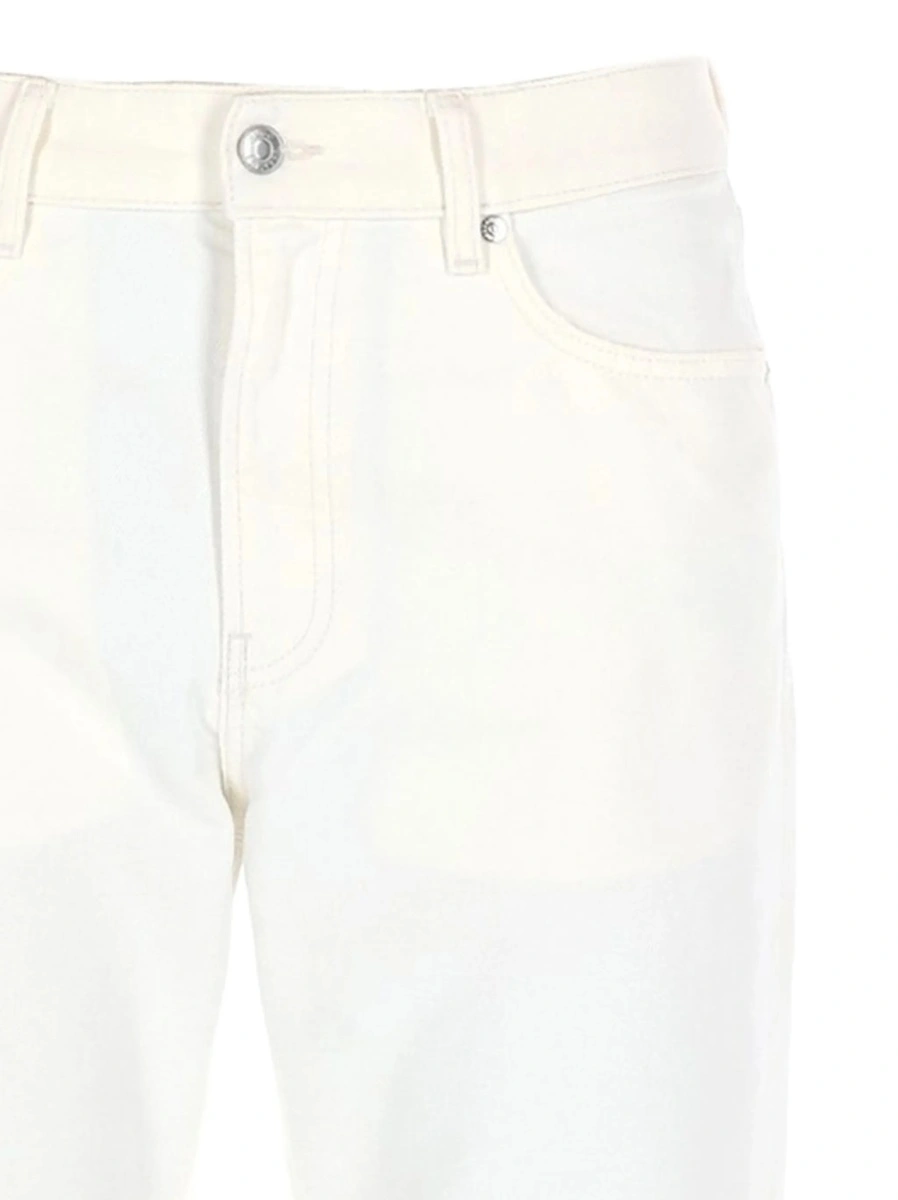 Pantaloni drepti Hugo Boss albi - Img 2