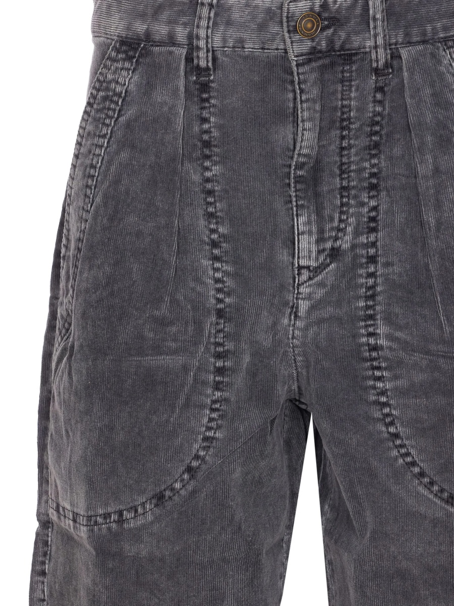 Pantaloni drepti ISABEL MARANT ETOILE negri - Img 4