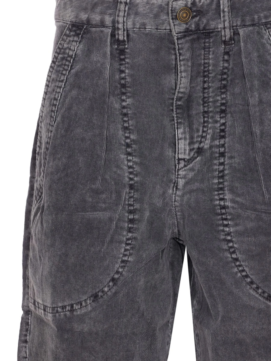 Pantaloni drepti ISABEL MARANT ETOILE negri - Img 4
