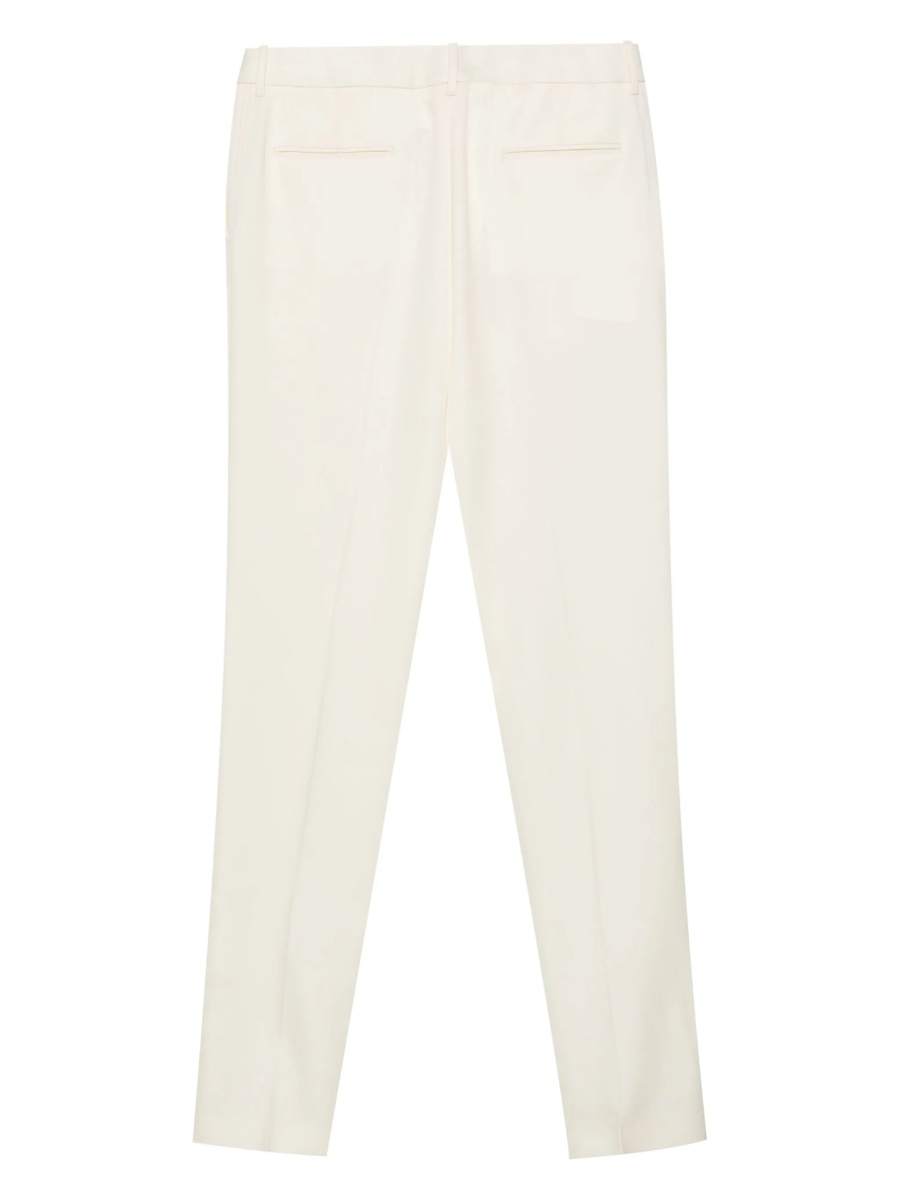 Pantaloni drepti Jil Sander neutri din lana - Img 2