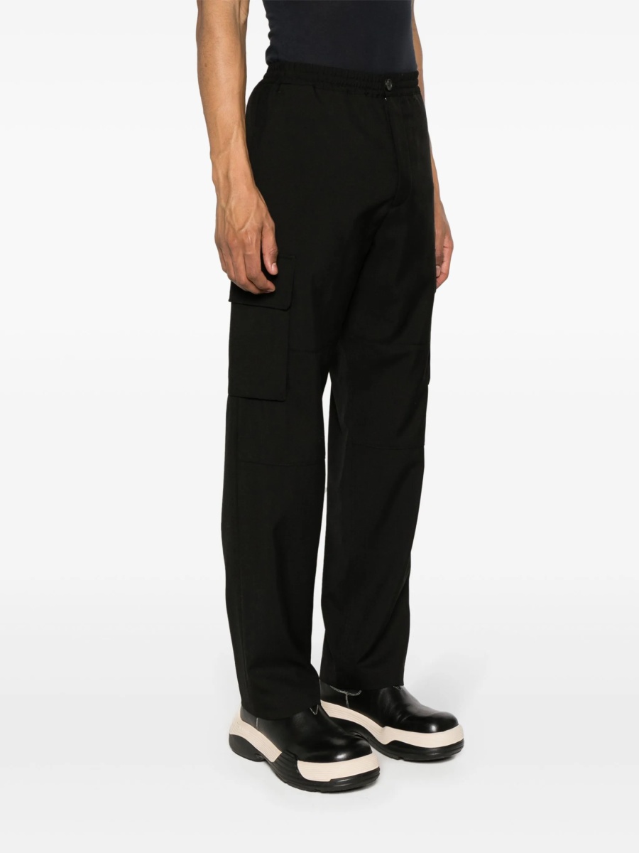Pantaloni drepti Marni negri din lana - Img 3