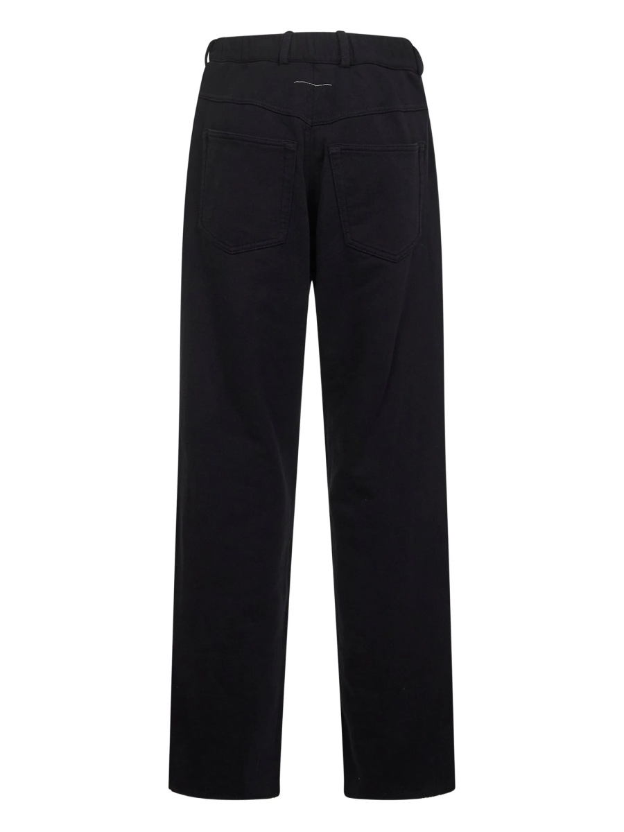 Pantaloni drepti MM6 Maison Margiela negri - Img 2