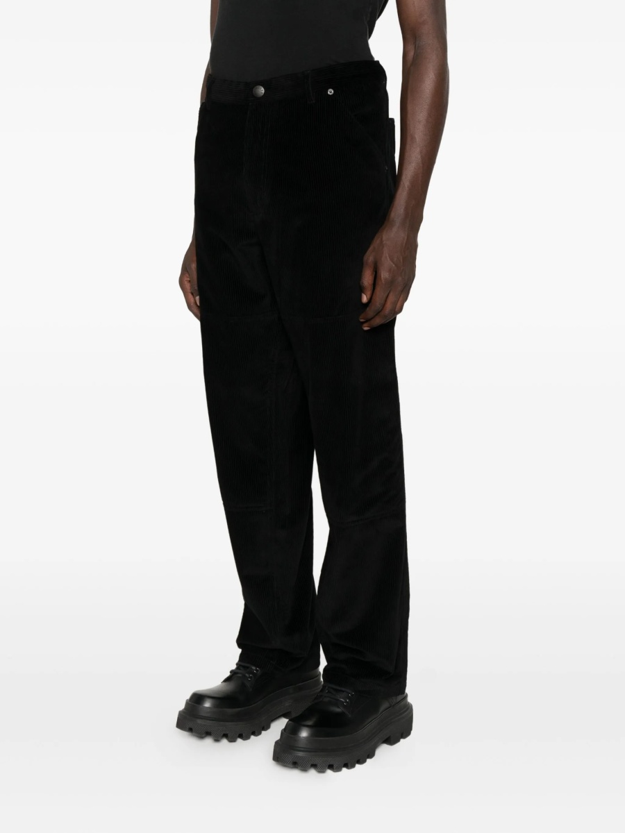 Pantaloni drepti Moncler negri - Img 3