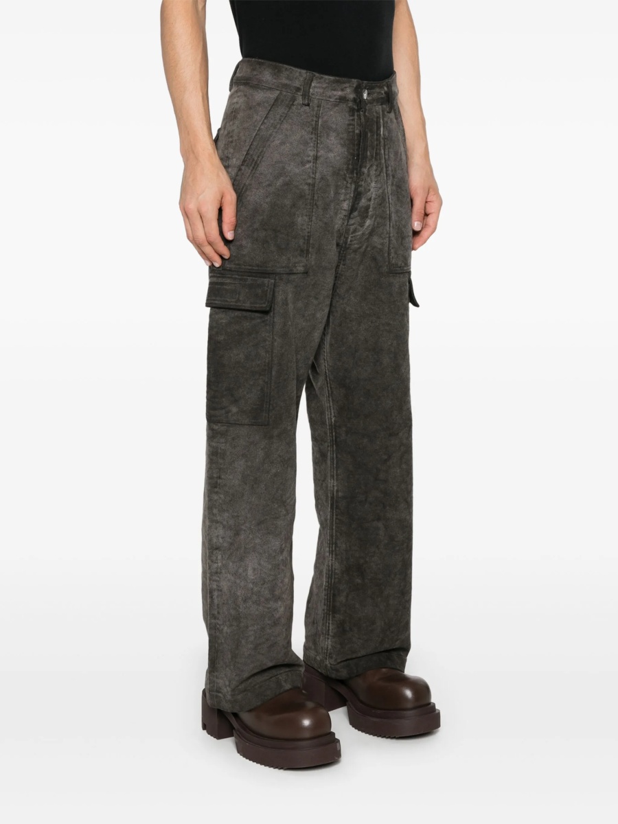 Pantaloni drepti Rick Owens maro - Img 3