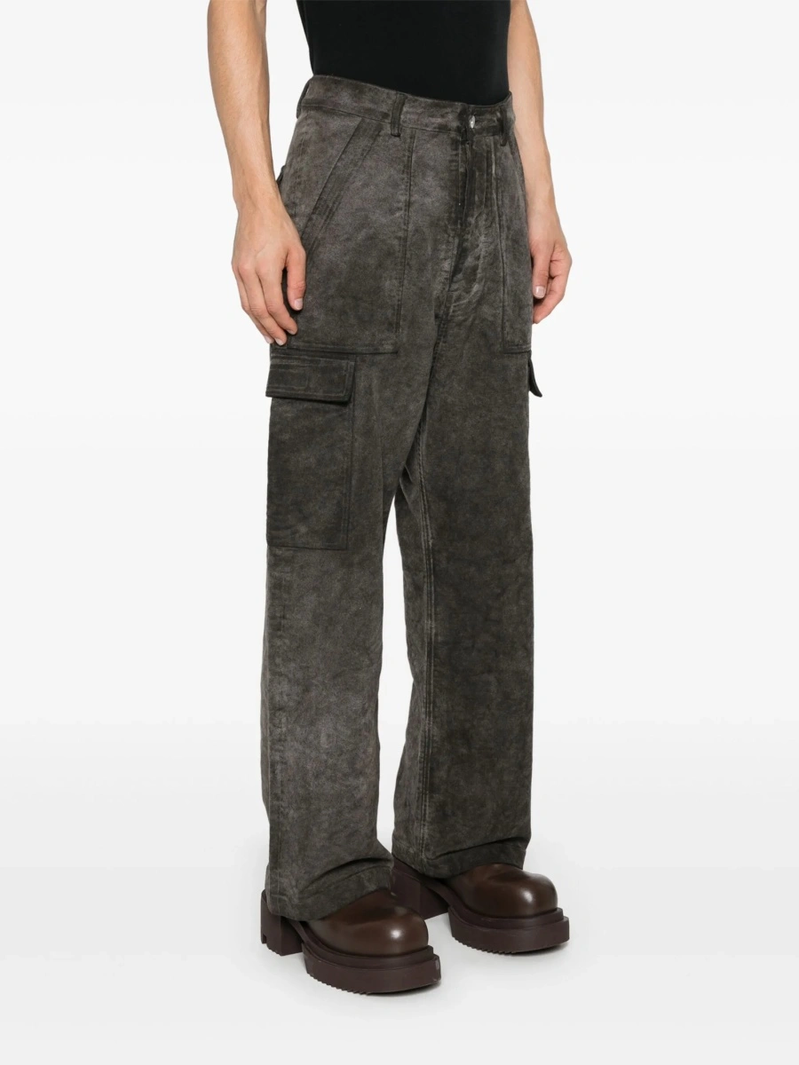 Pantaloni drepti Rick Owens maro - Img 3
