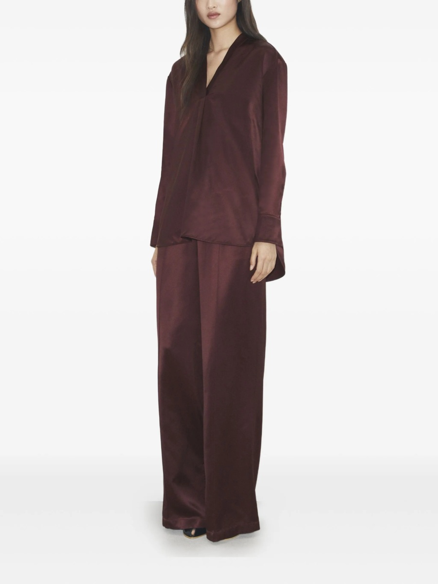Pantaloni drepti Tory Burch violet - Img 2