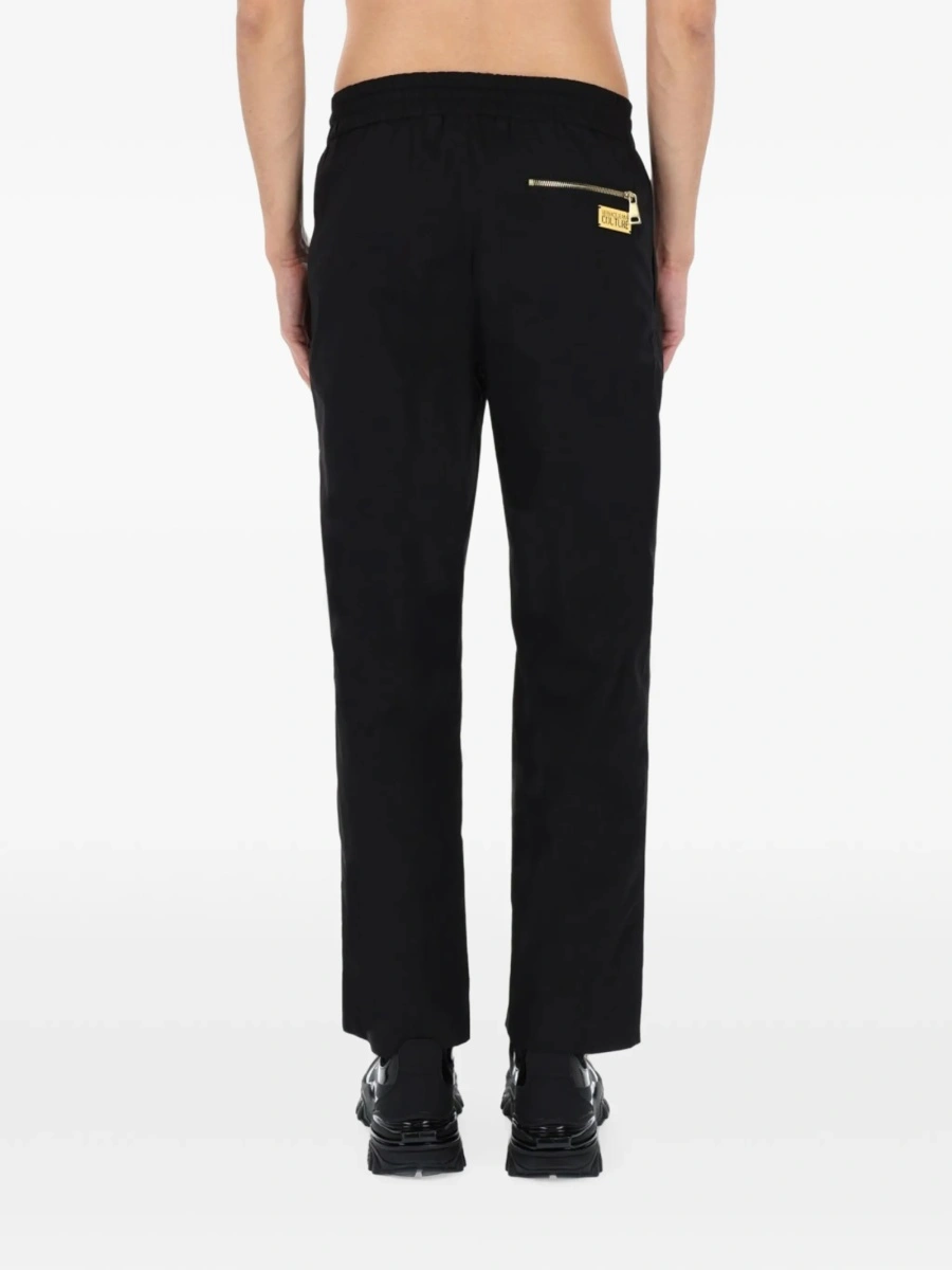 Pantaloni drepti Versace Jeans Couture negri - Img 4