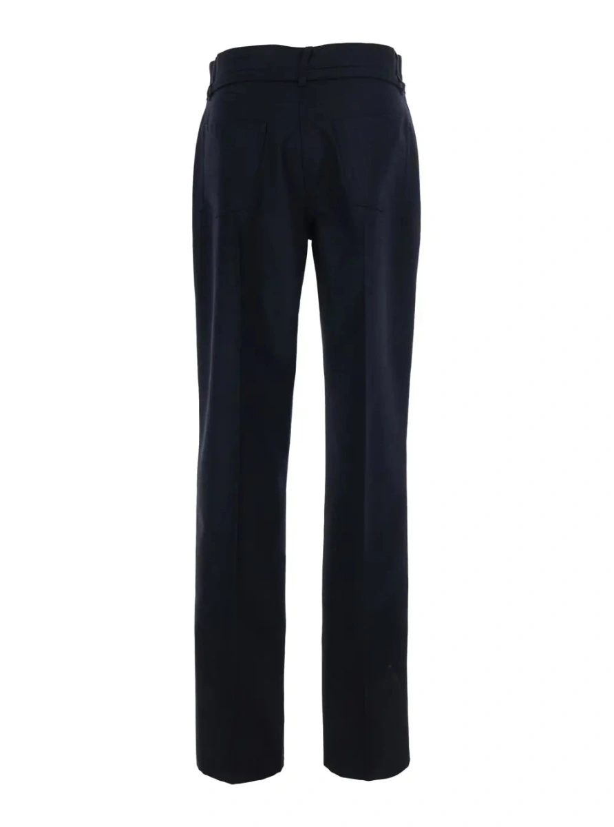 Pantaloni Dries Van Noten albastri din lana 'Persy' - Img 2