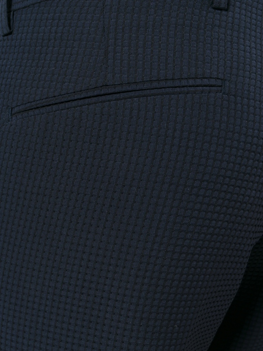 Pantaloni eleganti Briglia albastri din spandex/elastan si lana - Img 5