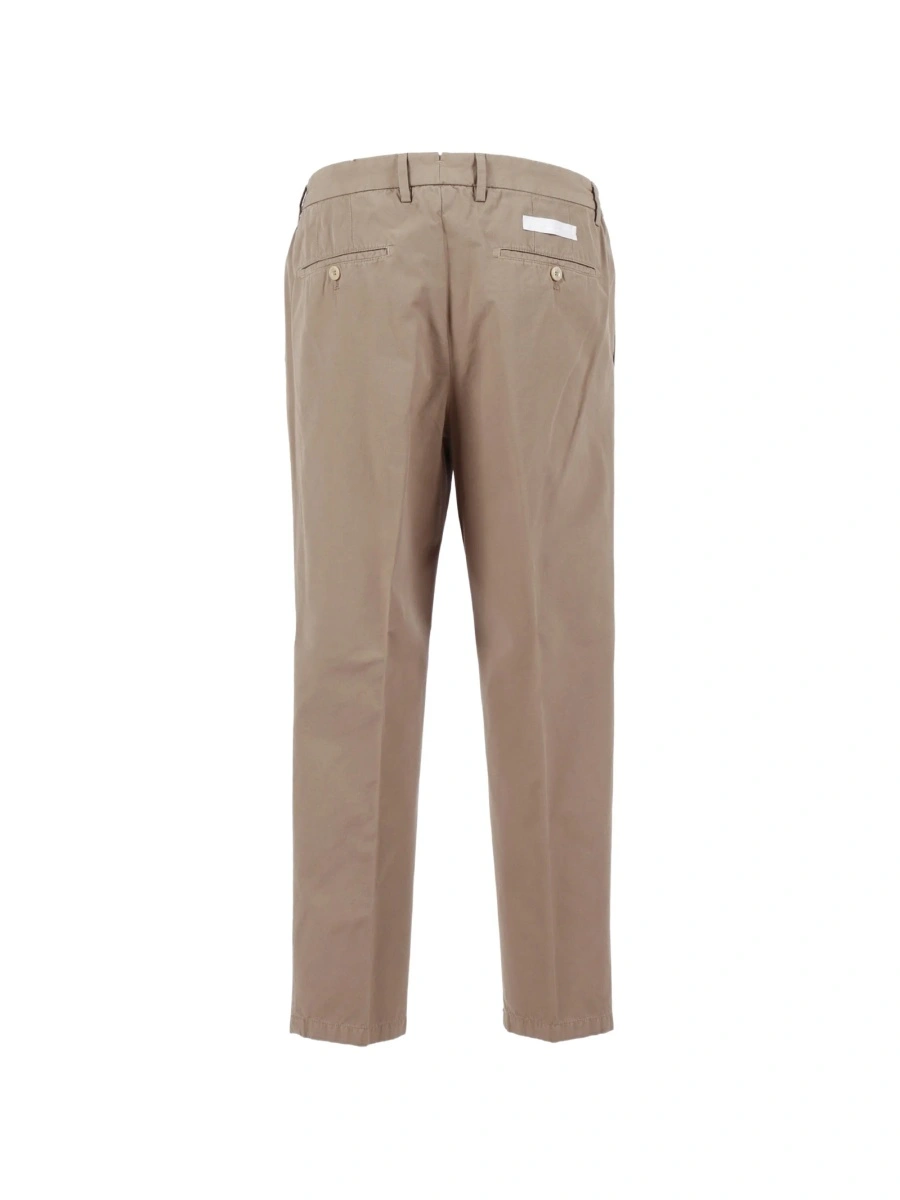 Pantaloni eleganti Briglia neutri din material textil - Img 2