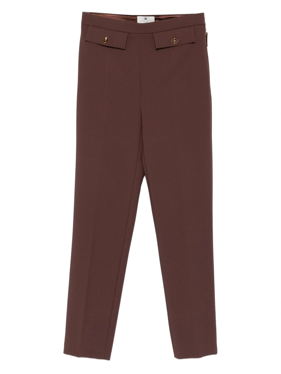Pantaloni eleganti Elisabetta Franchi maro - Img 10