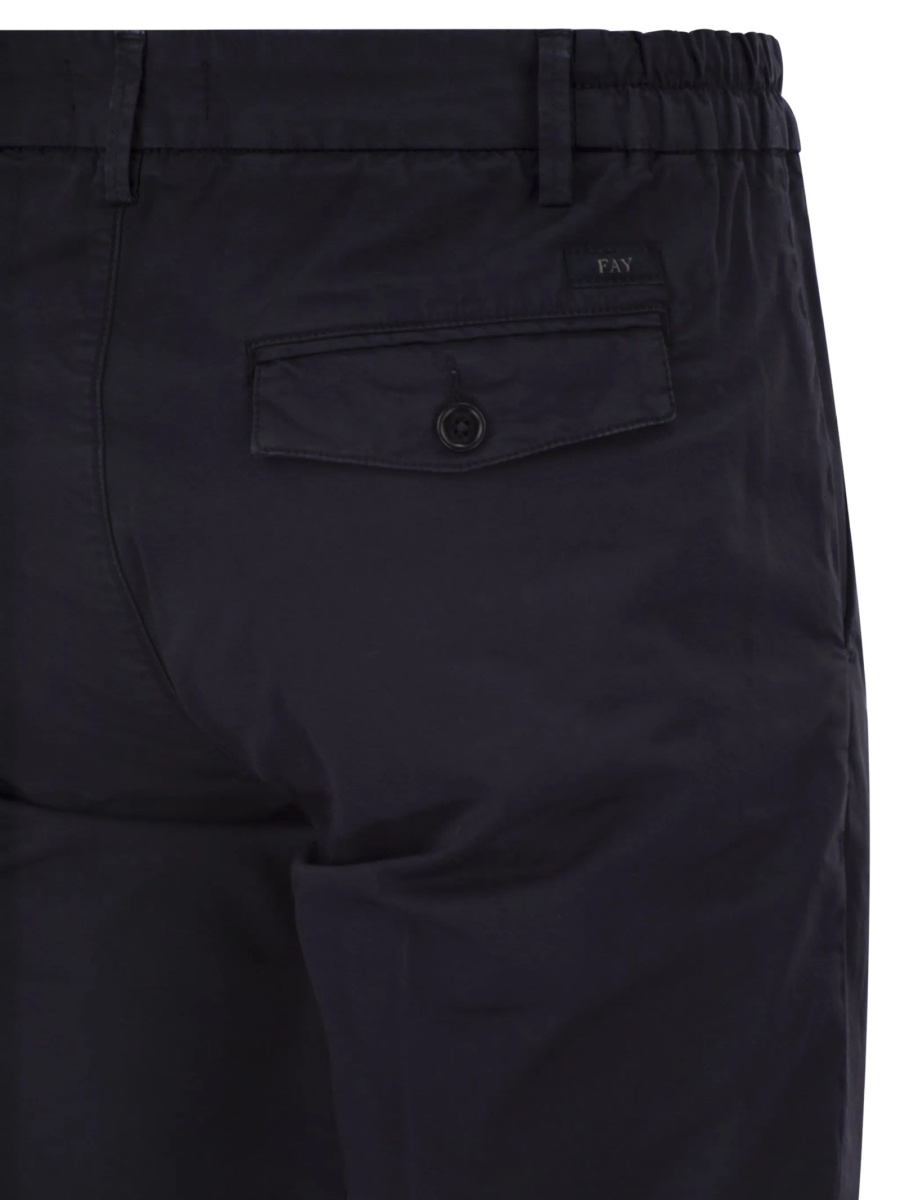 Pantaloni eleganti Fay albastri - Img 4