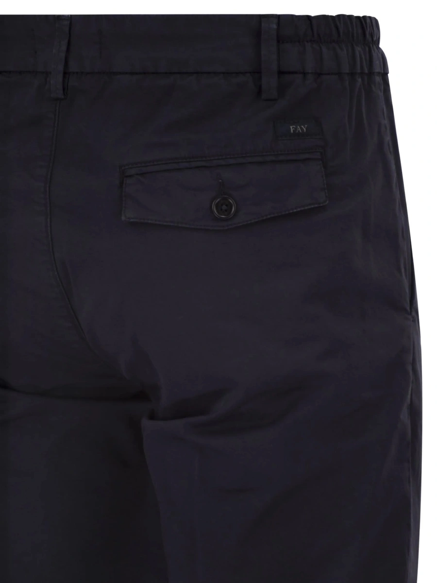 Pantaloni eleganti Fay albastri - Img 4