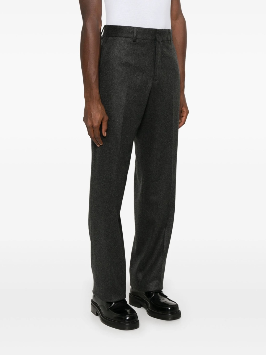 Pantaloni eleganti Fendi gri din spandex/elastan si casmir - Img 3