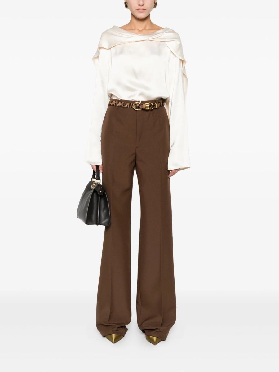 Pantaloni eleganti Gucci maro - Img 2