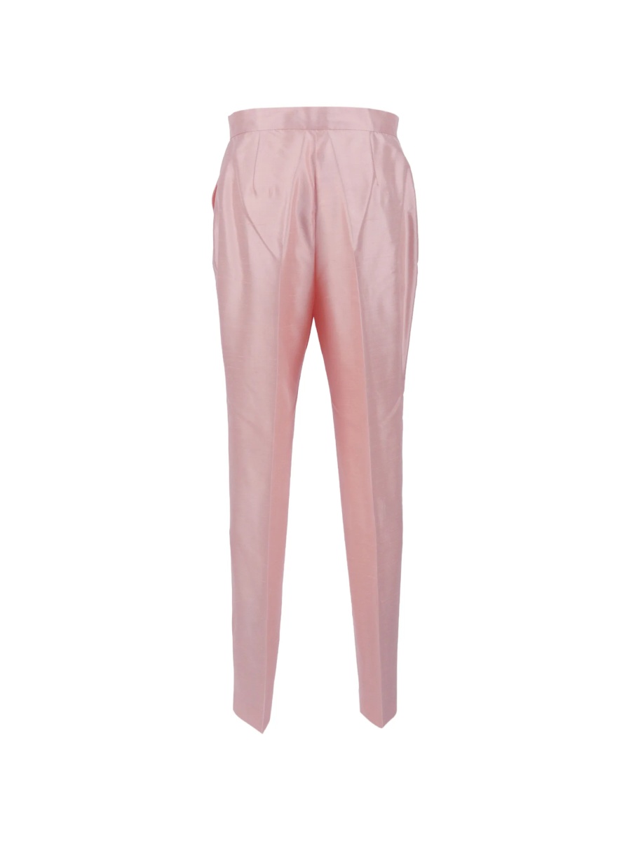 Pantaloni eleganti MaxMara Studio roz - Img 2
