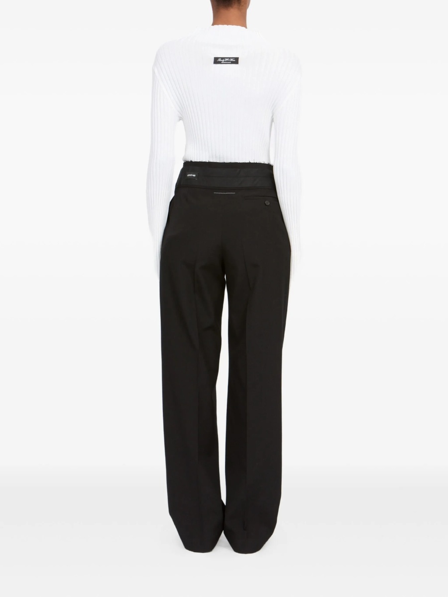 Pantaloni eleganti MM6 Maison Margiela negri - Img 3