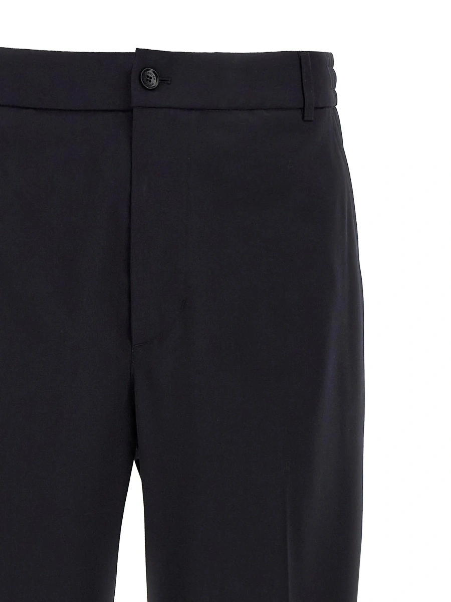 Pantaloni eleganti Moncler albastri - Img 3