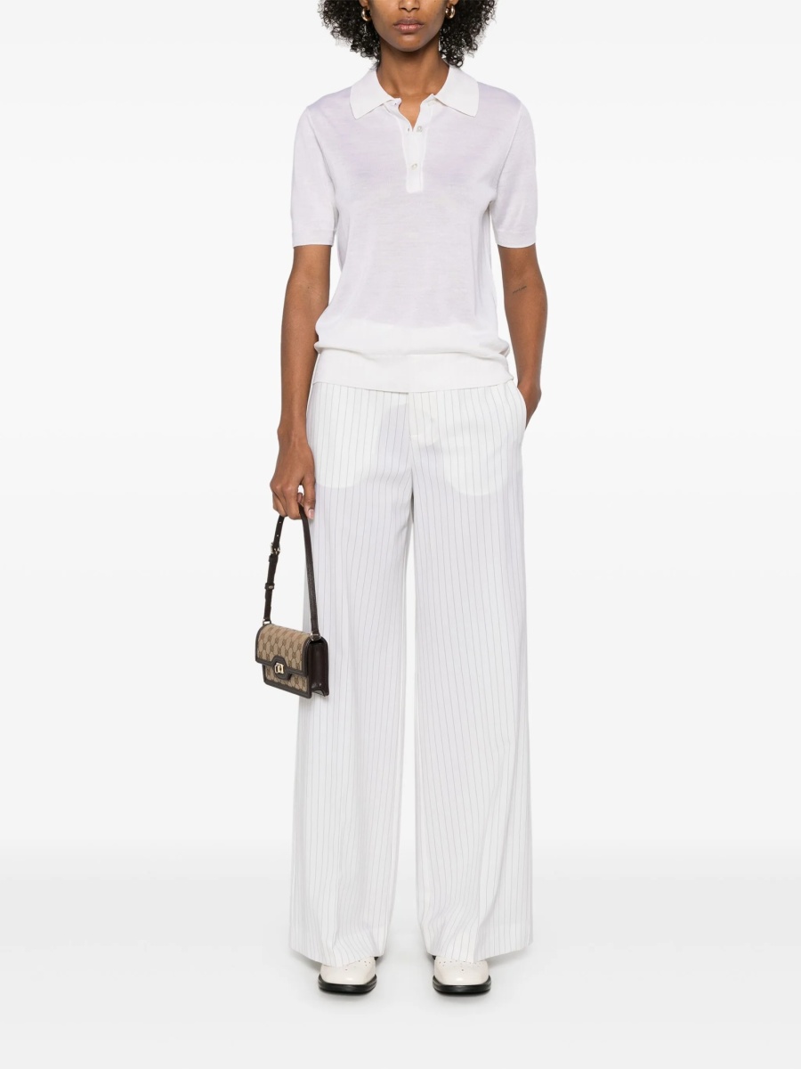 Pantaloni eleganti P.A.R.O.S.H. albi - Img 2