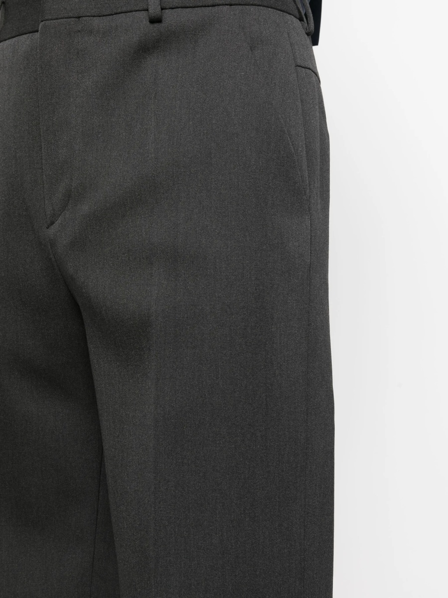 Pantaloni eleganti Valentino Garavani gri din lana - Img 5