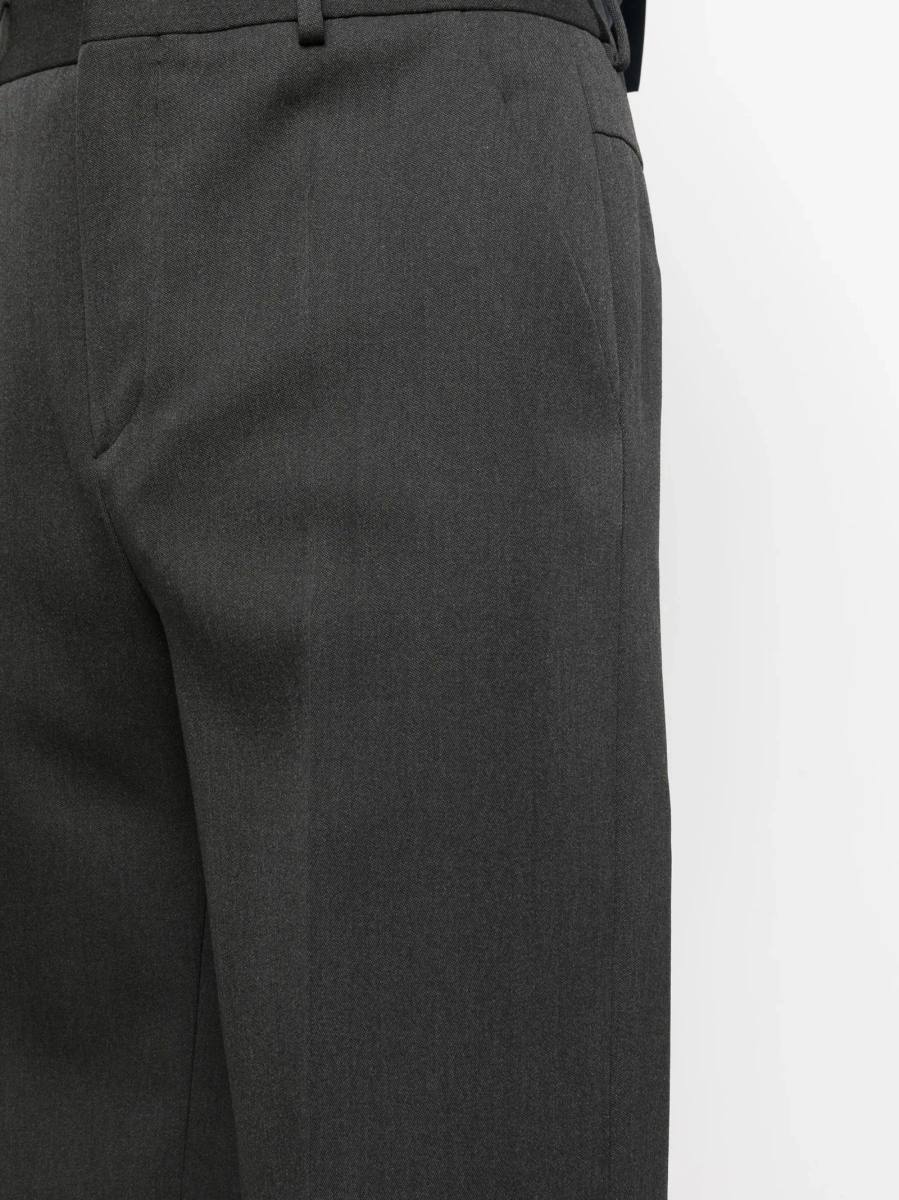 Pantaloni eleganti Valentino Garavani gri din lana - Img 5