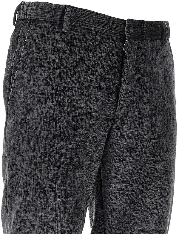 Pantaloni Emporio Armani gri din catifea - Img 2