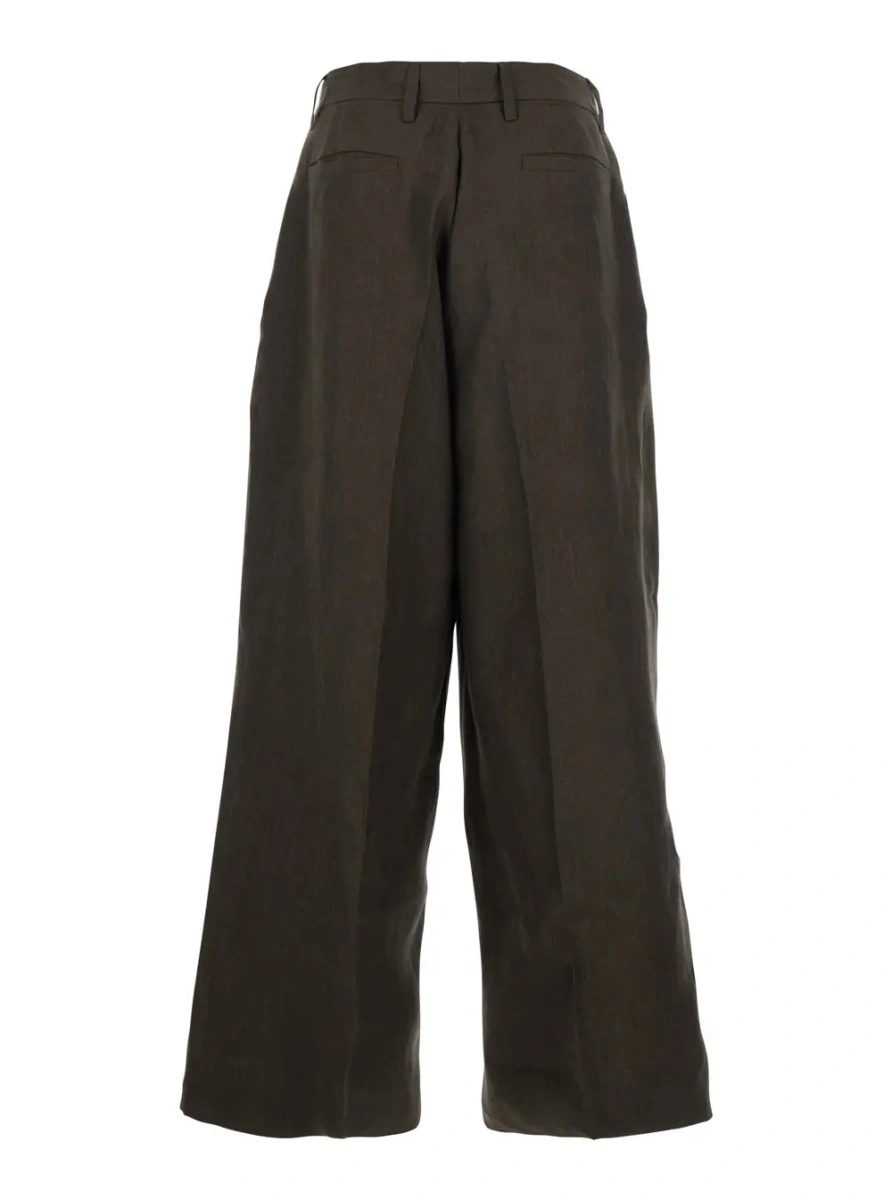 Pantaloni ERL maro din in - Img 2