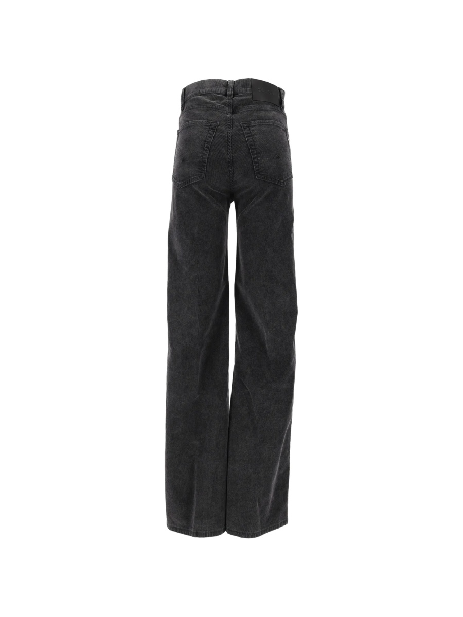 Pantaloni evazati Dondup negri - Img 2