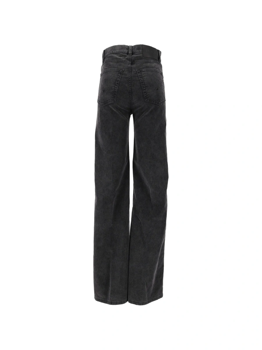 Pantaloni evazati Dondup negri - Img 2