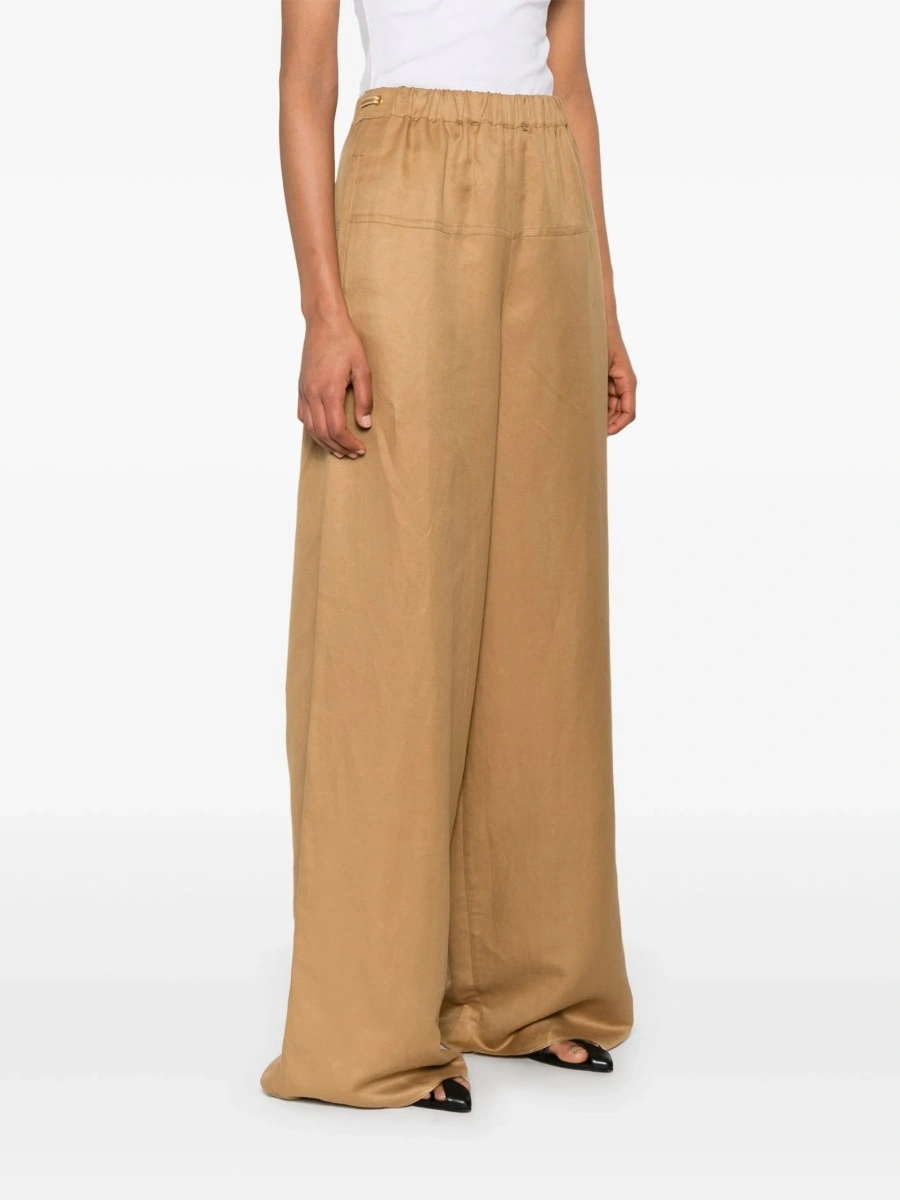 Pantaloni evazati Max Mara maro - Img 3