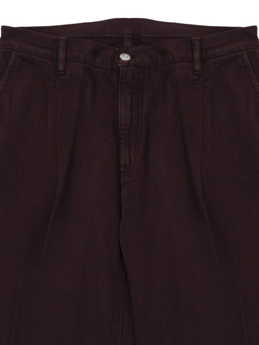 Pantaloni evazati NINE:INTHE:MORNING maro - Img 2
