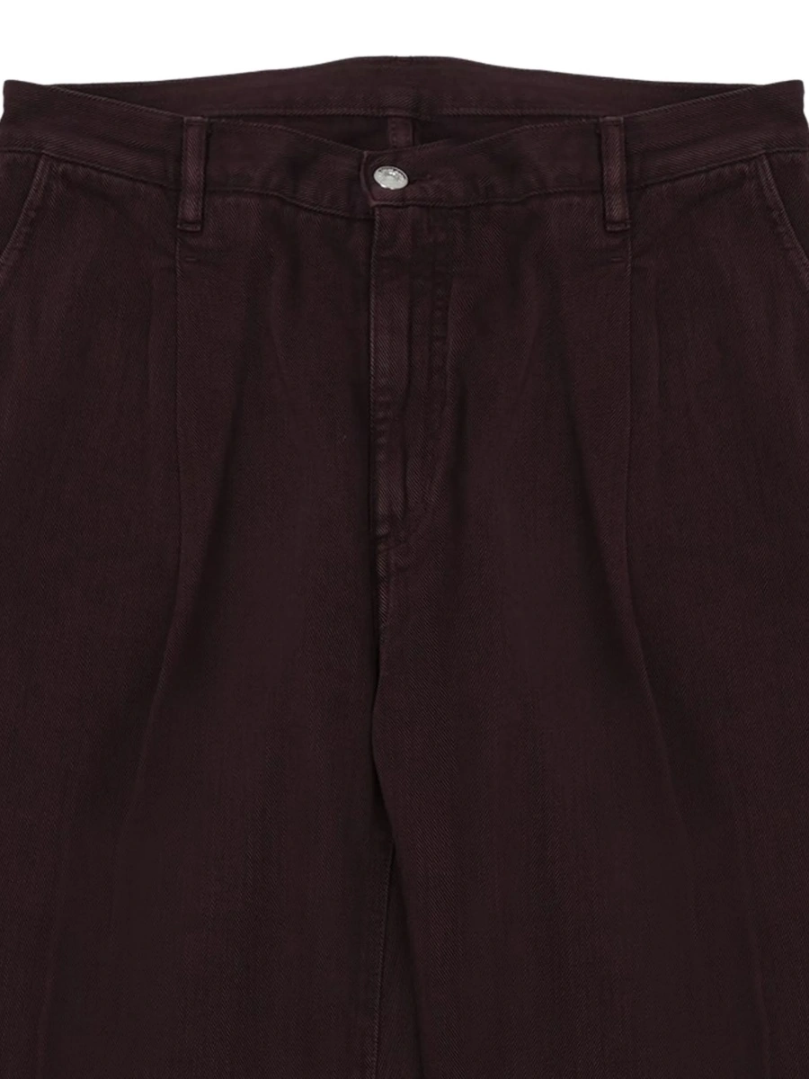 Pantaloni evazati NINE:INTHE:MORNING maro - Img 2