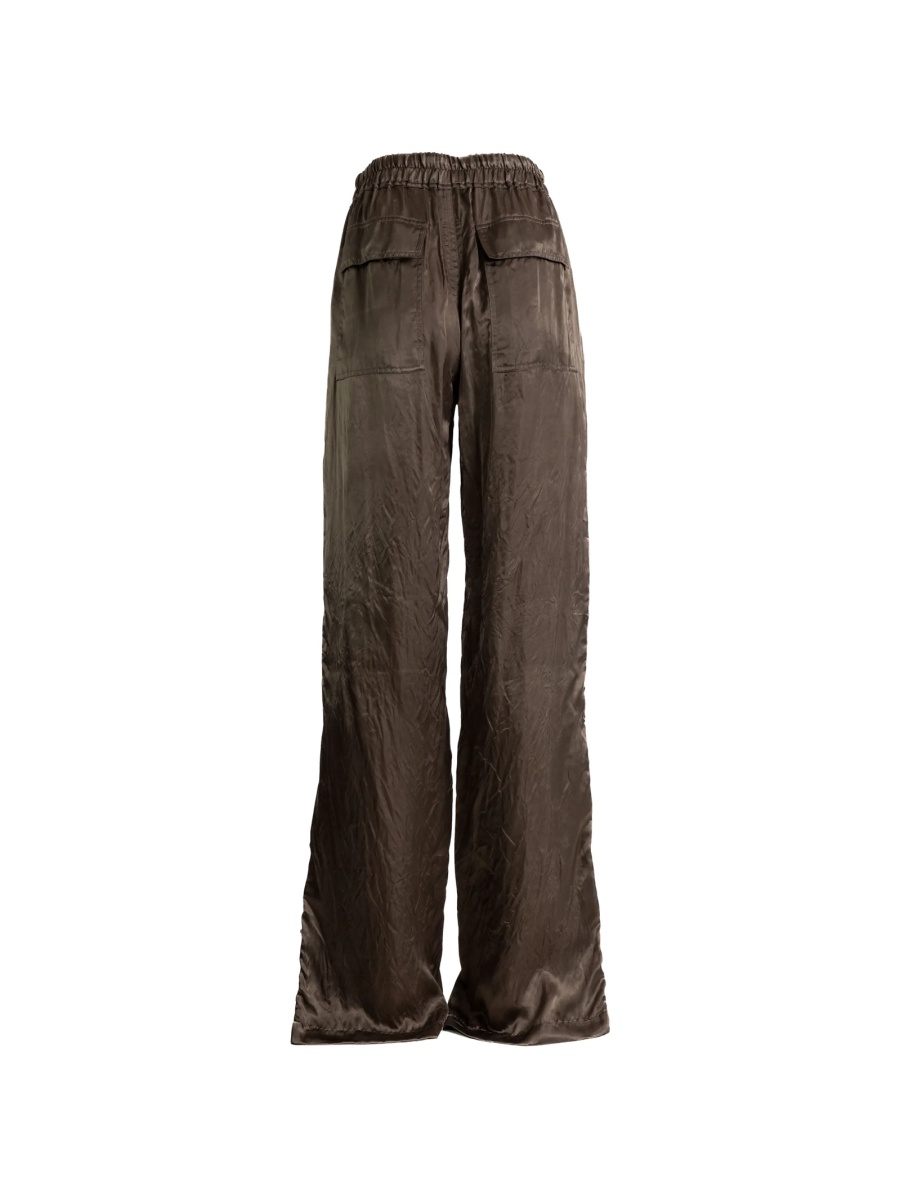 Pantaloni evazati Rick Owens maro - Img 2