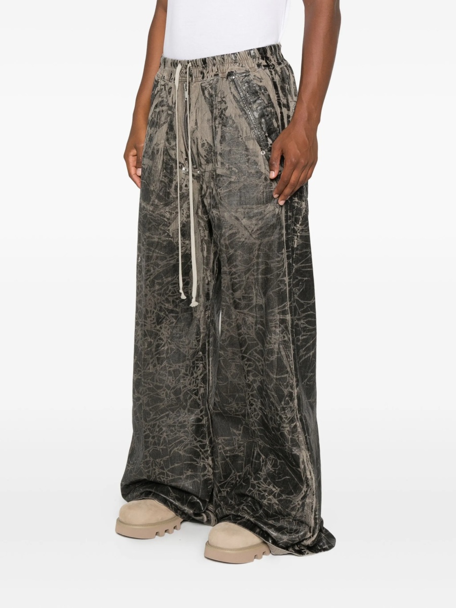 Pantaloni evazati Rick Owens negri - Img 3