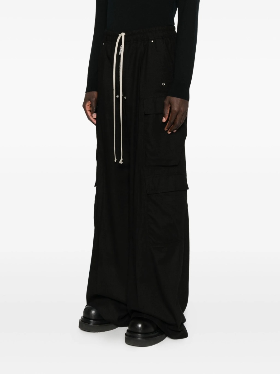 Pantaloni evazati Rick Owens negri - Img 3
